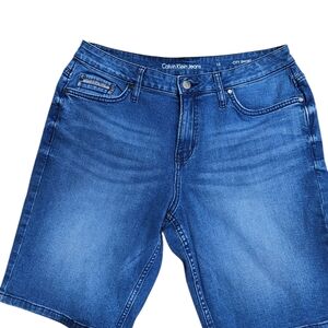 Calvin Klein Blue Denim Women's Shorts 12